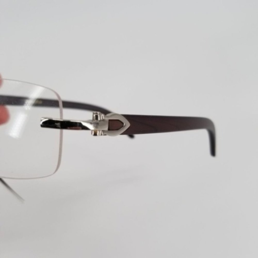 Buff Style Wood Frame Eye Glasses [NEW]